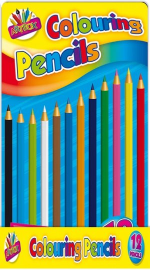 12 COLOURING PENCILS