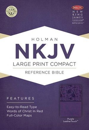 LARGE PRINT COMPACT BIBLE-PURPLE(SMALL)