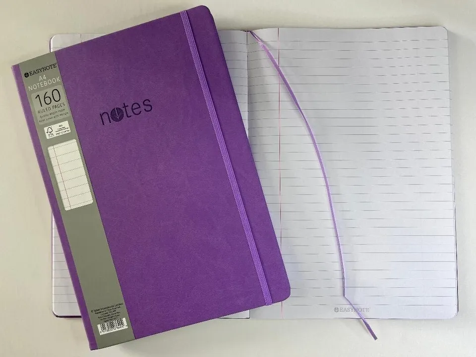 A4 Pastel Soft Touch Lined Notebook Note