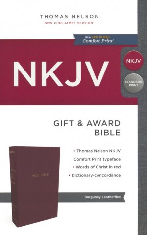 NKJV GIFT AND AWARD BIBLE- BURGUNDARY
