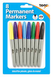 8 PERMANENT MARKERS