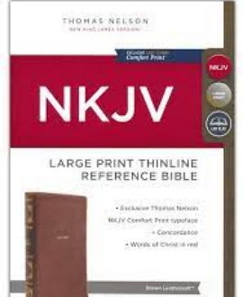 NKJV LARGE PRINT THINLINE REFERENCE BIBLE
