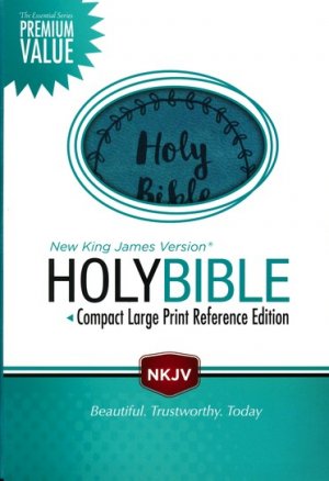 NKJV - COMPACT LARGE PRINT BIBLE -TURQUOISE
