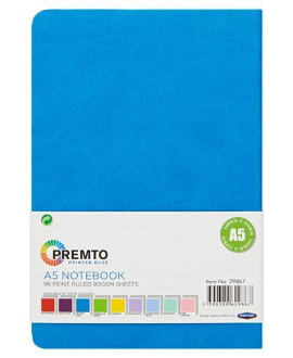 A5 PREMTO NOTEBOOK PINTER BLUE