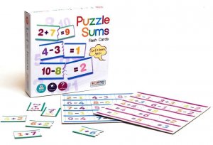 LET US LEARN: PUZZLE SUMS FLASH CARDS (D10120)