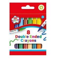8 DOUBLE ENDED CRAYONS