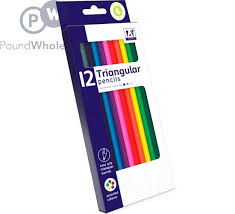 12 TRIANGULAR PENCILS