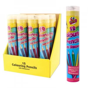 12 COLOURING PENCILS WITH SHARPNER