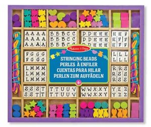 Fun!Melissa & Doug 200 + pieces of Wooden Stringing Beads