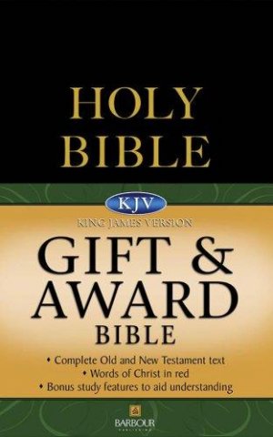KJV-GIFT & AWARD BIBLE-BLACK,BABOUR