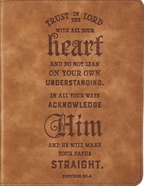 Trust in the Lord Handy-Sized Journal, Brown