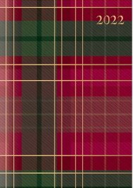 A5 Diary WTV: Printed Tartan With Foil In CDU
