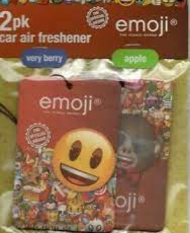 SCT-EMOJI CAR FRESHNER 2PK