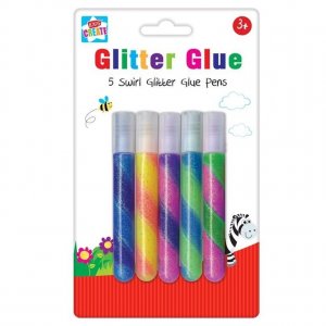 5 SWIRL GLITTER GLUES
