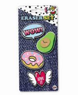 4 ERASER SET