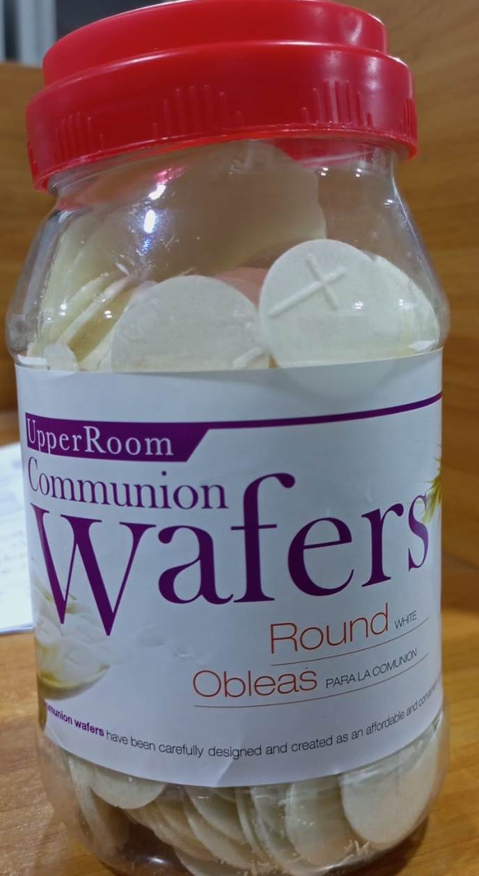 HOLY COMMUNION WAFFERS -MEDIUM JAR