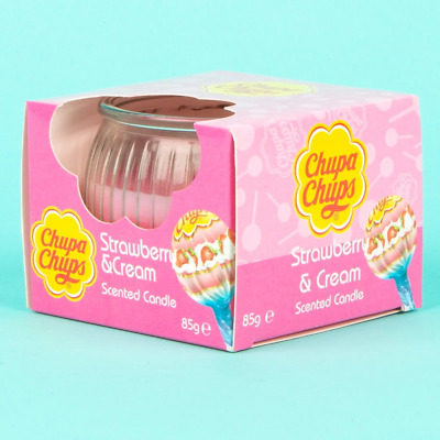 CHUPA CHUPS STRAWBERRY & CREAM SCENTED CANDLE