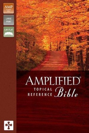 Amplified Topical Reference Bible- Tan/Burgundy