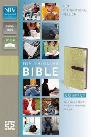 NIV Thinline Bible- GRN/CHOCO