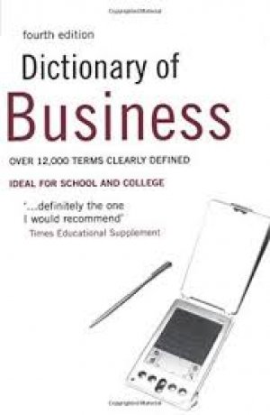 DICTIONARY OF BUSINESS, PAPER COVER