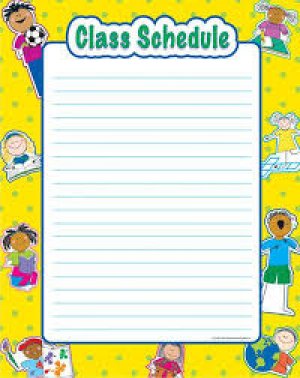 CHART-CLASS SCHEDULE