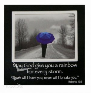 Magnetic Picture Frame: Blue Umbrella