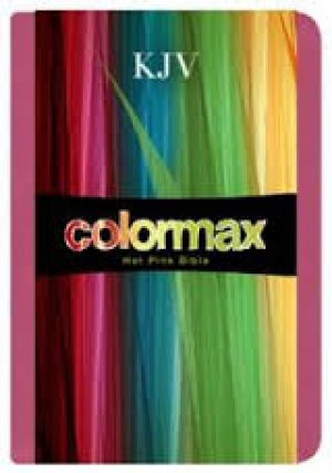 KJV Large Print Compact Bible, Hot Pink Colormax LeatherTouch