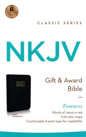 NKJV Gift and Award Bible, Imitation Leather, Black (Classic)