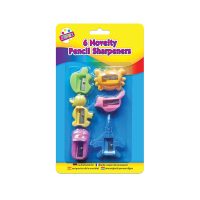 6 NOVELTY PENCIL SHARPENERS