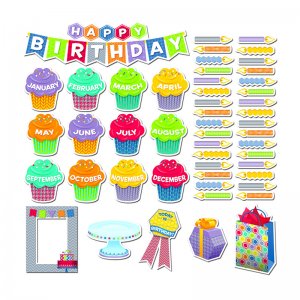 HexaFun Happy Birthday Mini Bulletin Board Set